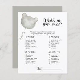 Lámina Bear Whats en su bolso juego de ducha para bebés