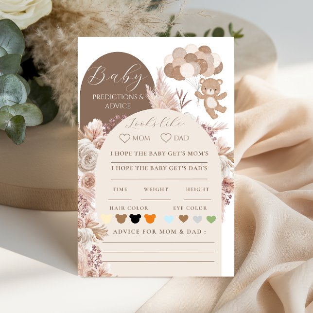 Lámina Bearly Wait Baby Predictions Advice Neutral Boho (Subido por el creador)