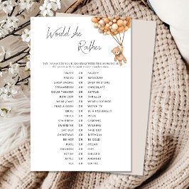 Lámina Bearly Wait Balloons Baby Shower Preferiría