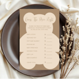 Lámina Bearly Wait Beige Guess The Price Game