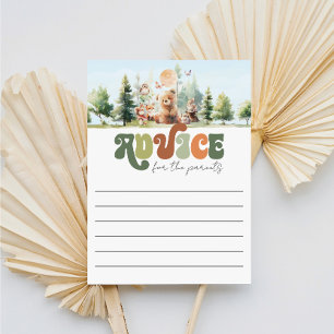Lámina Beary Cute Advice para el juego de Baby Shower de