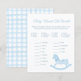 Lámina Bebé alrededor del mundo juego - actividad de la d