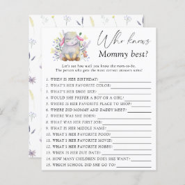 Lámina Bebé Cordero - Quién conoce a mamá mejor juego