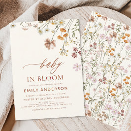 Lámina Bebé de flores silvestres en Bloom Baby Shower Ter