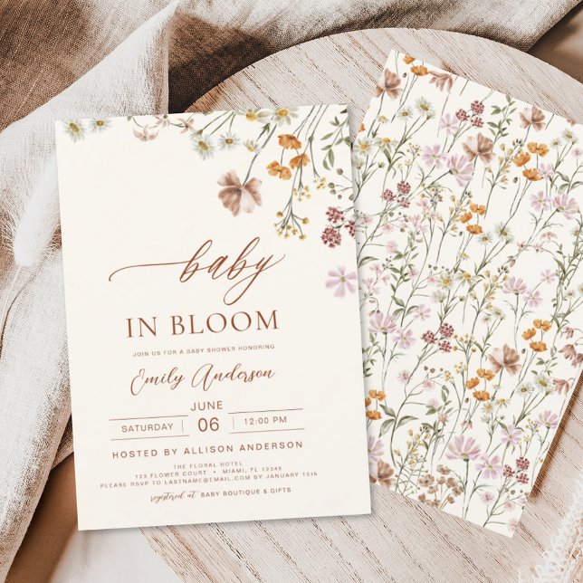 Lámina Bebé de flores silvestres en Bloom Baby Shower Ter (Subido por el creador)