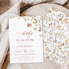 Lámina Bebé de flores silvestres en Bloom Baby Shower Ter