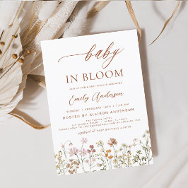 Lámina Bebé de flores silvestres en Bloom Baby Shower Ter