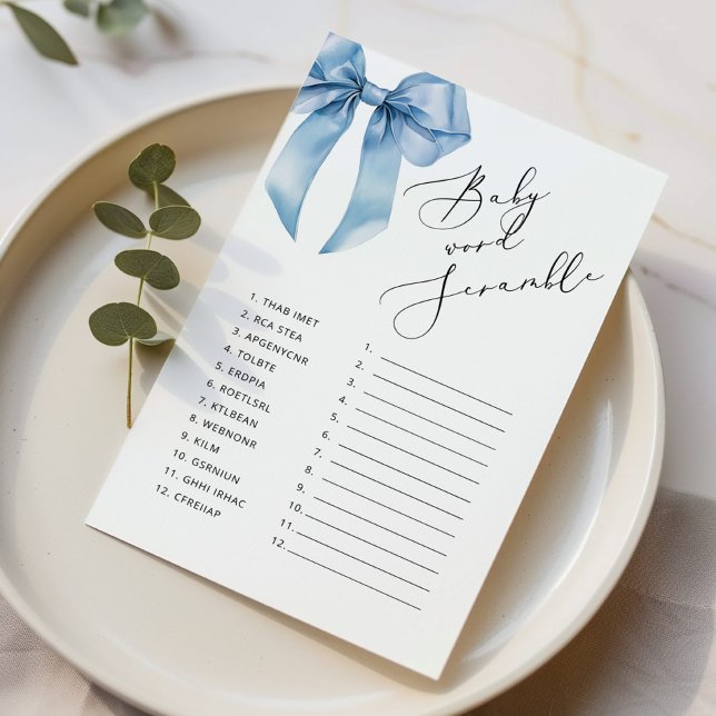 Lámina Bebé de la proa azul Palabra Cramble juego de duch (Subido por el creador)