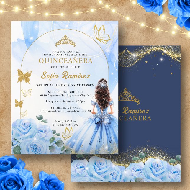 Lámina Bebe de presupuesto Vestido Azul Princesa Quinceañ (Subido por el creador)