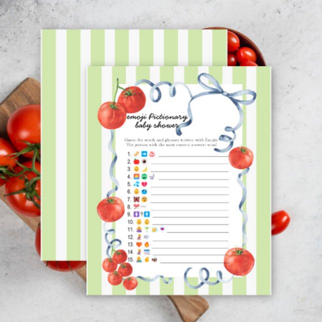 Lámina Bebé de tomate - juego de pictionary de emoji (Subido por el creador)