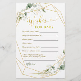 Lámina Bebé de vegetación geométrica en deseos de sangre 