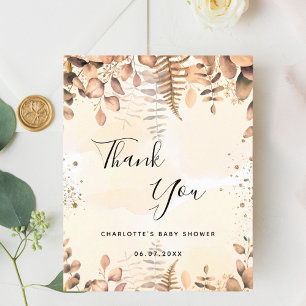 Lámina Bebé ducha eucalipto purpurina presupuesto gracias