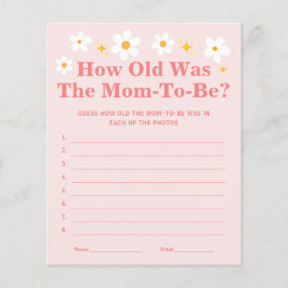 Lámina Bebé en flor ¿Qué edad tenía la madre para jugar?