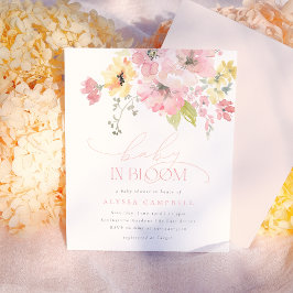 Lámina Bebé en la floral Rubor con presupuesto rosa