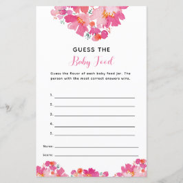 Lámina Bebé en la sangre Baby Shower supongo que el juego