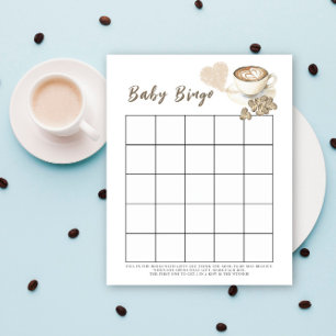 Lámina Bebé está preparando café Bebé ducha bingo
