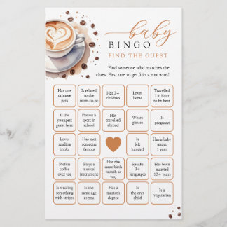 Lámina Bebé está preparando café Encuentra el juego de bi