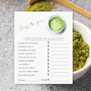 Lámina Bebé está preparando matcha - Juego de Adivinanza