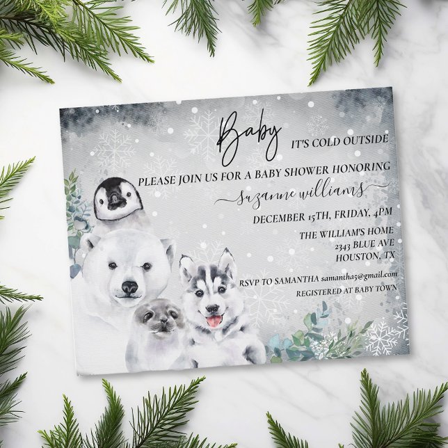 Lámina Bebé, frío fuera del invierno de la ducha de anima (Subido por el creador)