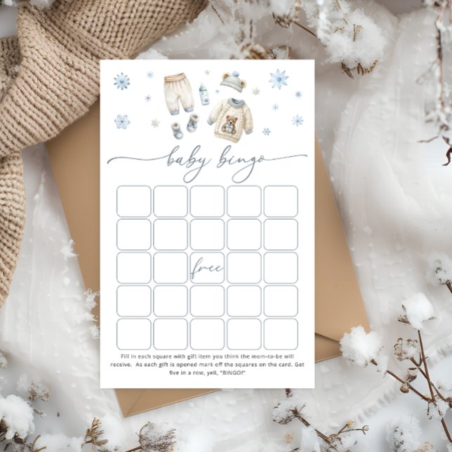 Lámina Bebé, frío fuera del juego de Bingo para Bebés (Subido por el creador)