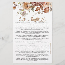 Lámina Bebé izquierdo derecho en Baby Shower floral