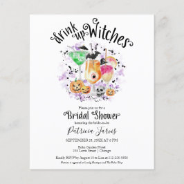 Lámina Bebe las brujas Bridal Shower Budget Invitaciones