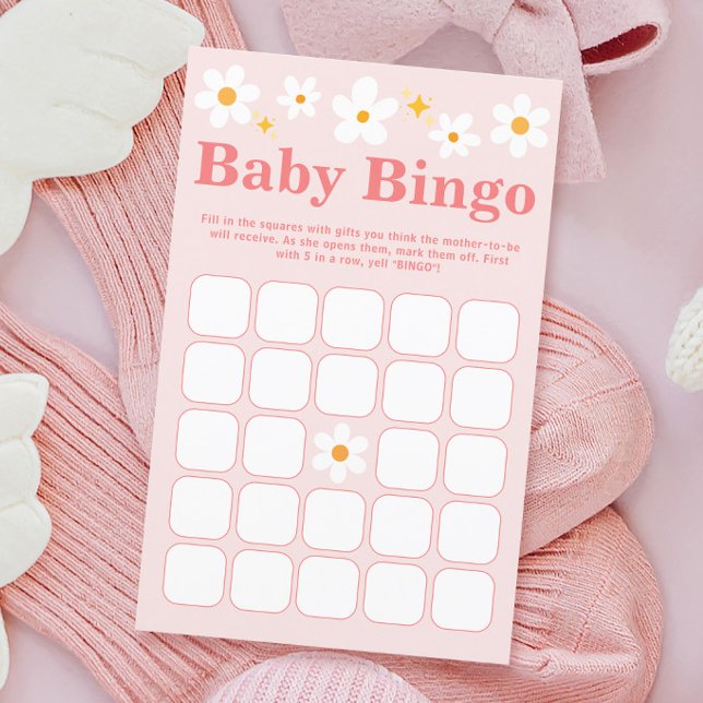Lámina Bebé margarita en juego de bingo de Baby Shower Sp (Subido por el creador)