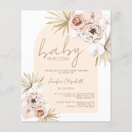 Lámina Bebé presupuestal en Bloom Pampas Grass Boho Baby 