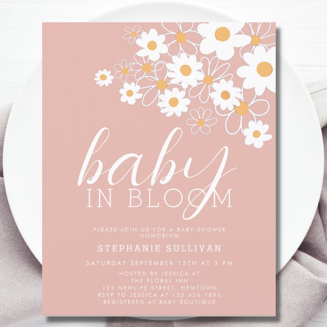 Lámina Bebé presupuestal en la invitación a Baby Shower r (Subido por el creador)