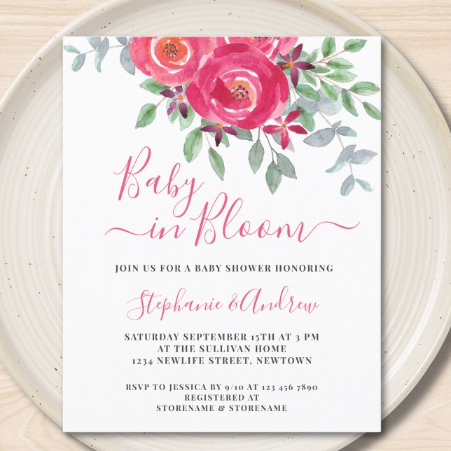 Lámina Bebé presupuestal en la invitación de Baby Shower  (Subido por el creador)