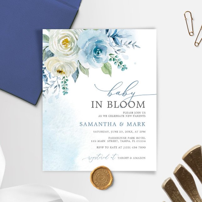 Lámina Bebé PRESUPUESTARIO en una invitación Baby Shower  (Subido por el creador)