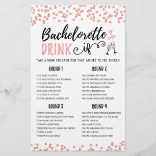 Lámina BEBER SI Bachelorette o el juego de Fiesta Hen