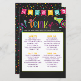 Lámina Beber si juego - Fiesta