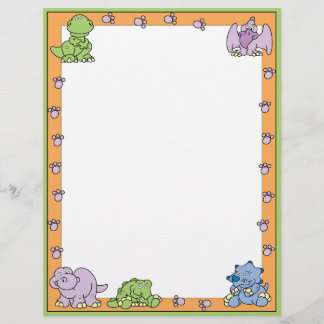 Lámina Bebés de dinosaurios prehistóricos