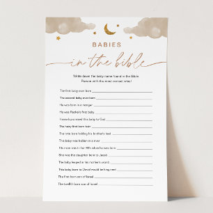 Lámina Bebés En El Juego De Baby Shower De La Biblia Twin