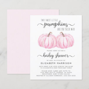 Lámina Bebés gemelos Chicas Calabaza Por Invitación Por C