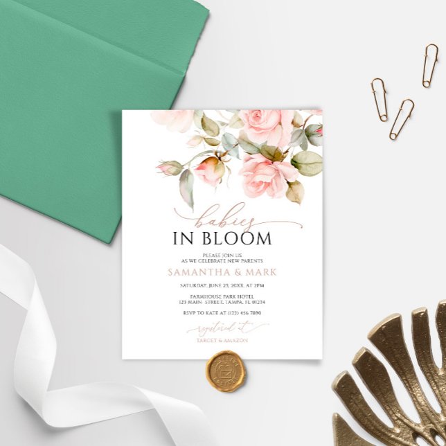 Lámina Bebés presupuestales en el Baby Shower de dos rosa (Subido por el creador)