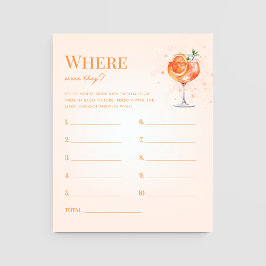 Lámina Bebida de Spritz Donde Estaban Los Juegos De Ducha