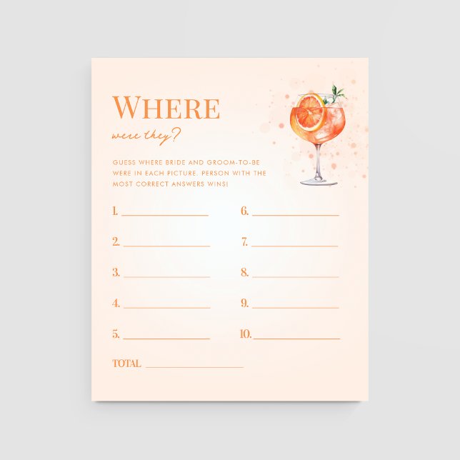 Lámina Bebida de Spritz Donde Estaban Los Juegos De Ducha (Subido por el creador)