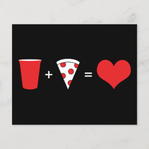 Lámina bebidas + pizza = amor