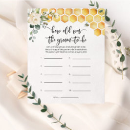 Lámina Bee ¿Cuántos años tenía el novio para ser duchador