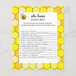 Lámina Bee floral Quién conoce mejor a DADDY