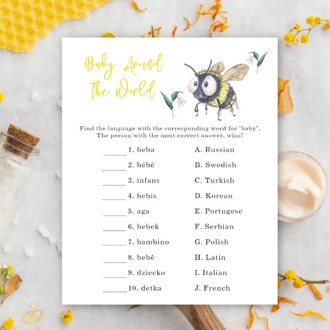 Lámina Bee - Juego de bebés en todo el mundo (Subido por el creador)