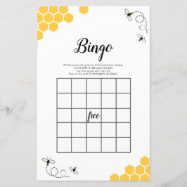 Lámina Bee Watercolor Bingo