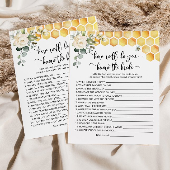 Lámina Bee Who conoce el mejor juego de novias (Subido por el creador)