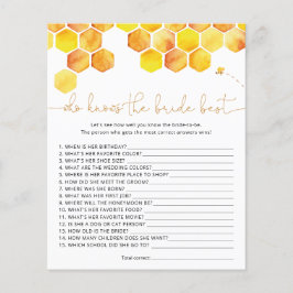 Lámina Bee Who conoce el mejor juego de novias