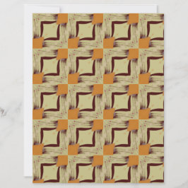 Lámina Beige and Maroon Tiles scrapbook paper