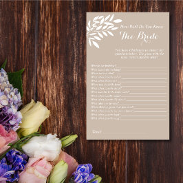 Lámina Beige deja lo bien que sabes del juego de la novia