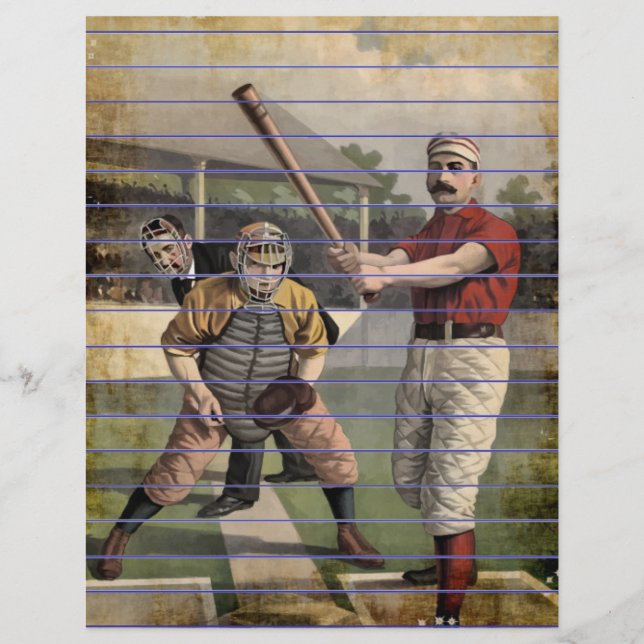 Lámina Béisbol: Vintage (Anverso)