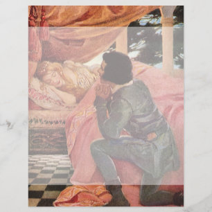 Lámina Belleza durmiente vintage de Jessie Willcox Smith